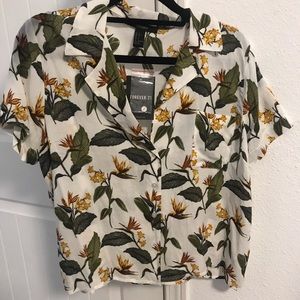flowy tropical shirt